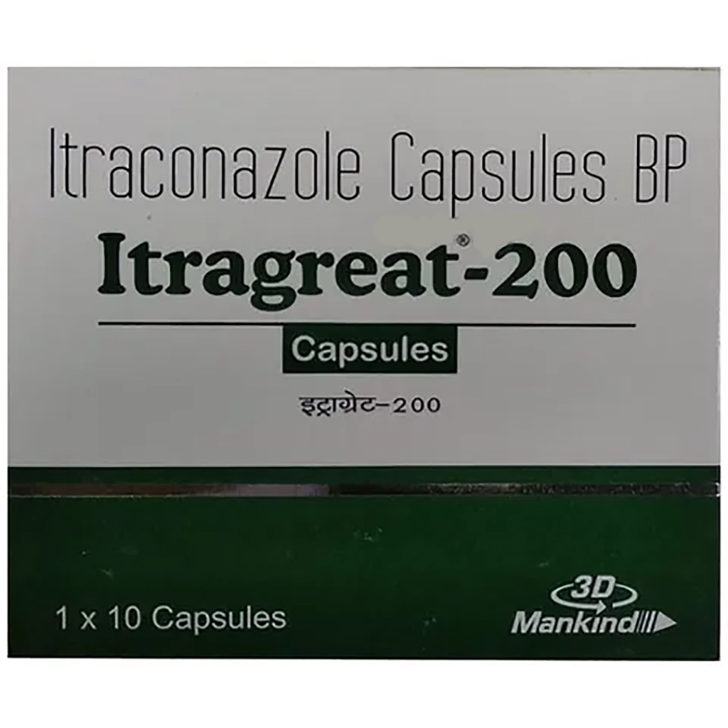 ITRAGREAT 200 CAPSULES 10'S